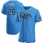 Tampa Bay Rays #26 Ji-Man Choi Light Blue FEDASGOGE Alternate Jersey