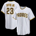 San Diego Padres #23 Fernando Tatis Jr. White FEDASGOGE Home Replica Player Jersey