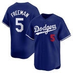 Los Angeles Dodgers #5 Freddie Freeman Royal FEDASGOGE Limited Stitched Jersey 2