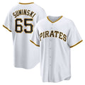 Pittsburgh Pirates #65 Jack Suwinski White FEDASGOGE Home Replica Jersey