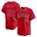 Los Angeles Angels #12 Jorge Soler Player Red FEDASGOGE Home Limited Stitched Jerseys