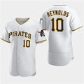 Pittsburgh Pirates #10 Bryan Reynolds White FEDASGOGE Home Flex Base Jersey