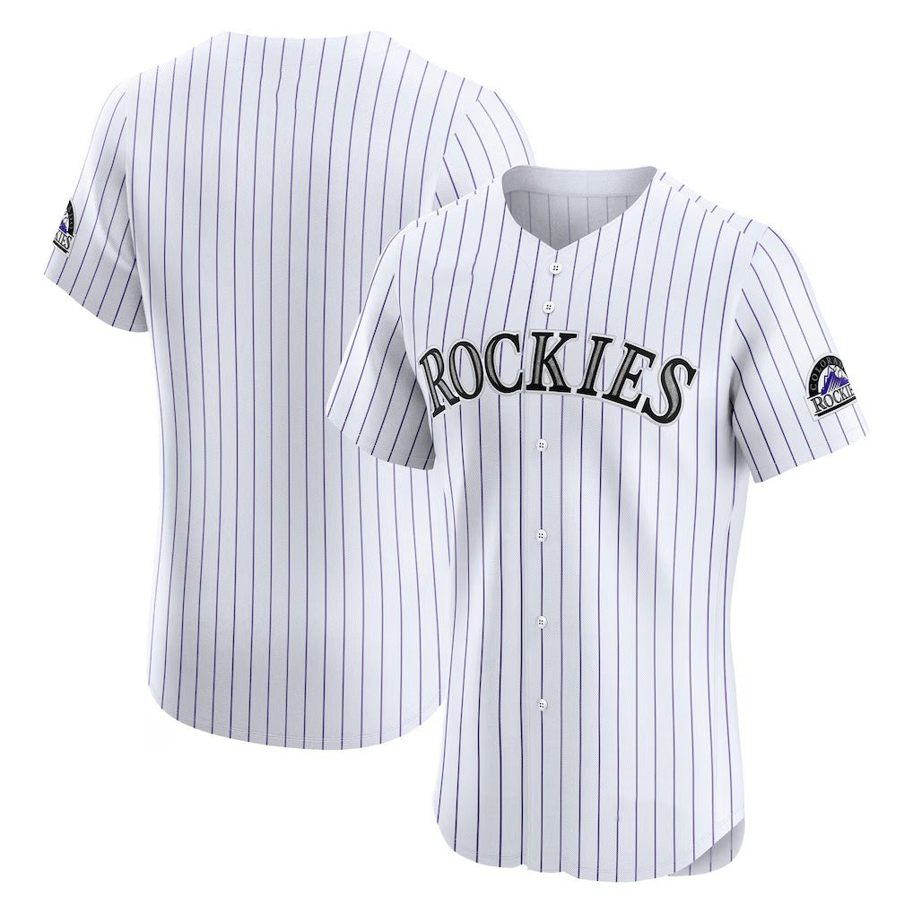 Colorado Rockies White FEDASGOGE Home Elite Jersey
