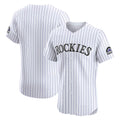 Colorado Rockies White FEDASGOGE Home Elite Jersey