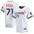 Houston Astros #71 Josh Hader Player White FEDASGOGE City Connect Limited Home Stitched Jerseys