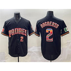 San Diego Padres #2 Xander Bogaerts Black FEDASGOGE Mexico Cool Base Stitched Jersey