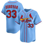 St. Louis Cardinals #33 Brendan Donovan Blue FEDASGOGE Alternate Limited Stitched Jersey