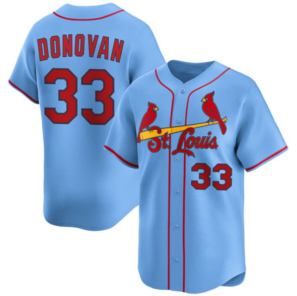 St. Louis Cardinals #33 Brendan Donovan Blue FEDASGOGE Alternate Limited Stitched Jersey