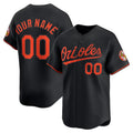 Custom Baltimore Orioles Black FEDASGOGE Alternate Limited Jersey