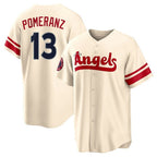 Los Angeles Angels #13 Drew Pomeranz Player Cream FEDASGOGE City Connect Home Stitched Jerseys