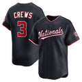Washington Nationals #3 Dylan Crews Navy FEDASGOGE Alternate Limited Jersey