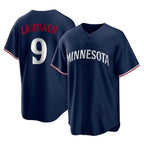Minnesota Twins #9 Trevor Larnach Player Navy FEDASGOGEReplica Alternate Home Stitched Jerseys