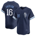 Kansas City Royals #16 Bo Jackson Navy FEDASGOGE City Connect Retired Player Jersey