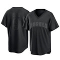 Los Angeles Angels #9 Zach Neto Player Black FEDASGOGE Pitch Fashion T-shirt Stitched Jerseys