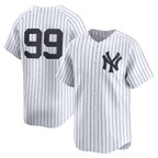New York Yankees #99 Aaron Judge White FEDASGOGE Home Limited Player Jersey