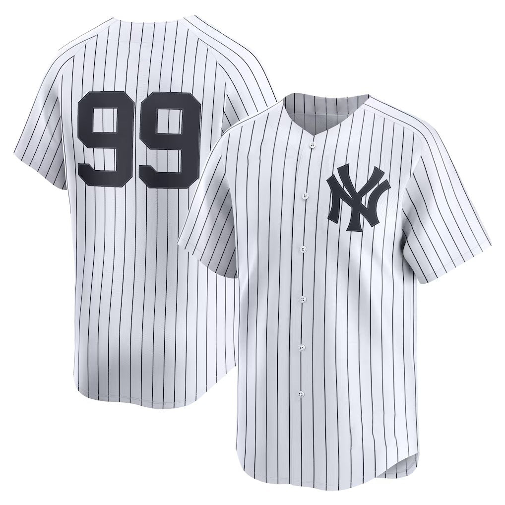 New York Yankees #99 Aaron Judge White FEDASGOGE Home Limited Player Jersey