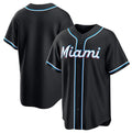 Miami Marlins Blank 2026 Black FEDASGOGE Out Stitched Jersey