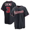 Washington Nationals #3 Dylan Crews Navy FEDASGOGE Alternate Replica Jersey
