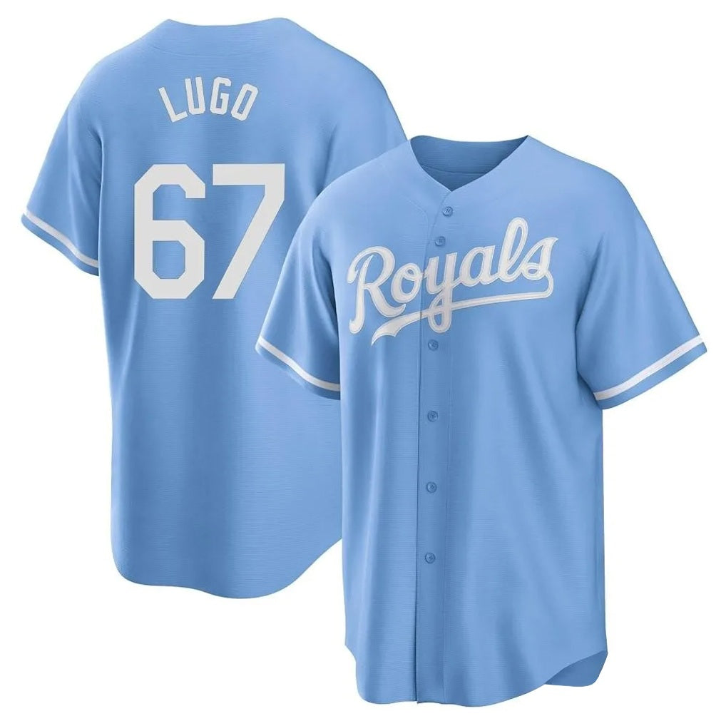Kansas City Royals #67 Seth Lugo Player Light Blue FEDASGOGE Home Game Stitched Jerseys