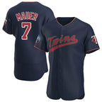 Minnesota Twins #7 Joe Mauer Player Navy FEDASGOGE60th Home Limited Elite Stitched Jerseys