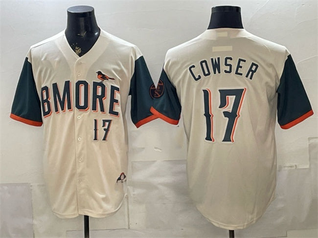 Baltimore Orioles #17 Colton Cowser Natural FEDASGOGE 2026 City Connect Stadium Stitched Jersey