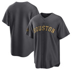 Houston Astros Blank Charcoal FEDASGOGE 2022 All-Star Cool Base Stitched Jersey