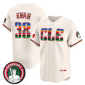 Cleveland Guardians #38 Steven Kwan Cream FEDASGOGE Mexico Vapor Premier Limited Stitched Jersey