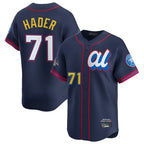 Houston Astros #71 Josh Hader Player Navy FEDASGOGE American League All-Star Game Limited Stitched Jerseys