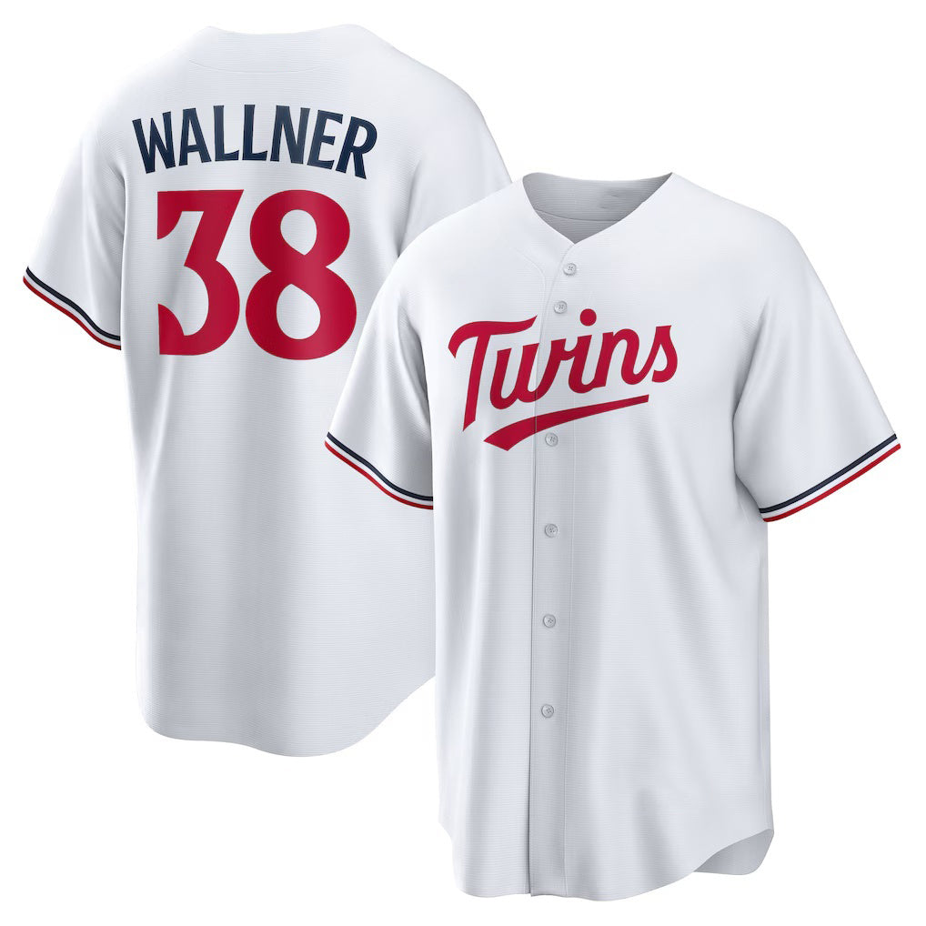 Minnesota Twins #38 Matt Wallner White FEDASGOGE Home Replica Jersey