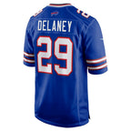 B.Bills #29 Dee Delaney Royal FEDASGOGE Game Jersey