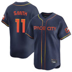Houston Astros #11 Cam Smith Player Navy FEDASGOGE City Connect Home Limited Stitched Jerseys