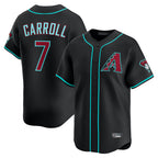 Arizona Diamondbacks #7 Corbin Carroll Player Black FEDASGOGE Limited Home Game Stitched Jerseys