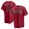 Arizona Diamondbacks #12 Lourdes Gurriel Jr Player Red FEDASGOGE Home Game Stitched Jerseys