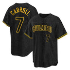 Arizona Diamondbacks #7 Corbin Carroll Player Black FEDASGOGE Snake Skin City Home Game Stitched Jerseys