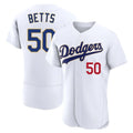 Los Angeles Dodgers #50 Mookie Betts Player Gold White FEDASGOGE 2026 Collection Stadium Limited Elite Stitched Jerseys