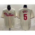 Philadelphia Phillies #5 Bryson Stott Cream FEDASGOGE Cool Base Jersey