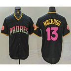 San Diego Padres #13 Manny Machado Black FEDASGOGE 20th Anniversary Cool Base Stitched Jersey