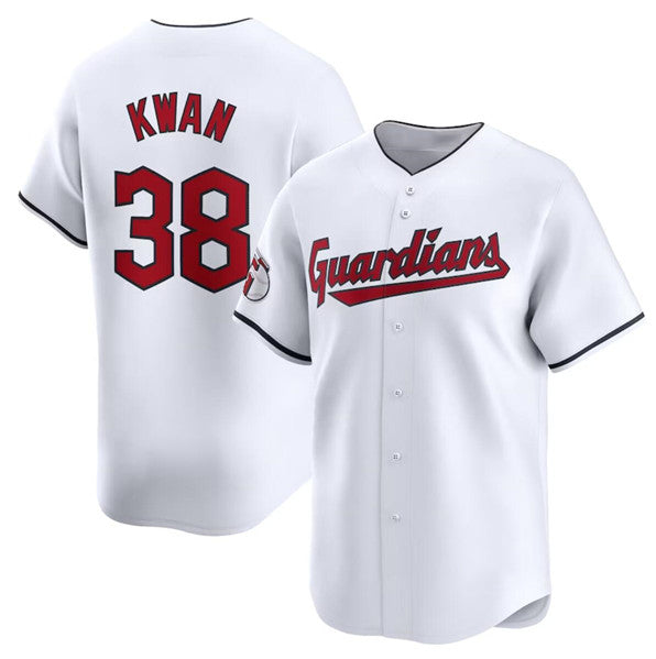 Cleveland Guardians #38 Steven Kwan White FEDASGOGE Home Limited Stitched Jersey1