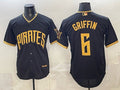 Pittsburgh Pirates #6 Konnor Griffin Black FEDASGOGE 2026 City Connect Stadium Stitched Jersey
