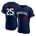 Minnesota Twins #25 Byron Buxton Player Navy FEDASGOGEReplica Home Limited Elite Stitched Jerseys