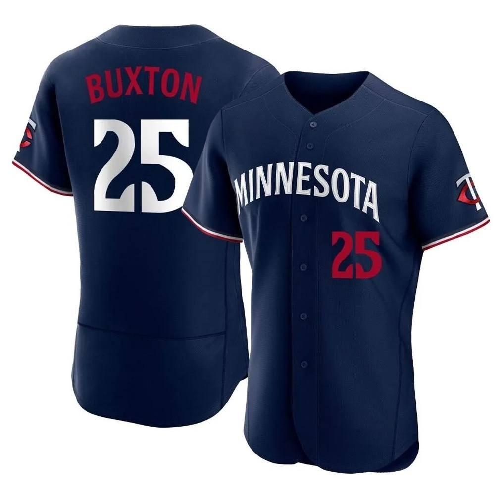 Minnesota Twins #25 Byron Buxton Player Navy FEDASGOGEReplica Home Limited Elite Stitched Jerseys