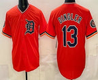 Detroit Tigers #13 Dillon Dingler Orange FEDASGOGE Limited Jersey