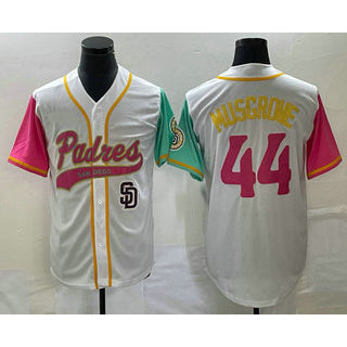 San Diego Padres #44 Joe Musgrove White FEDASGOGE NEW 2023 City Connect Cool Base Stitched Jersey