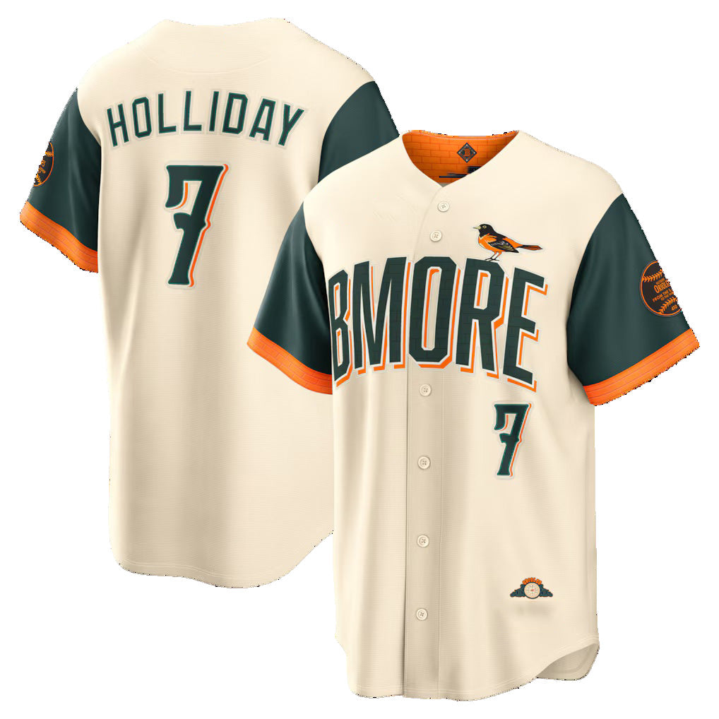 Baltimore Orioles #7 Jackson Holliday Natural FEDASGOGE 2026 City Connect Stadium Jersey