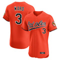 Baltimore Orioles #3 Taylor Ward Player Orange FEDASGOGE Limited Elite Home Game Stitched Jerseys