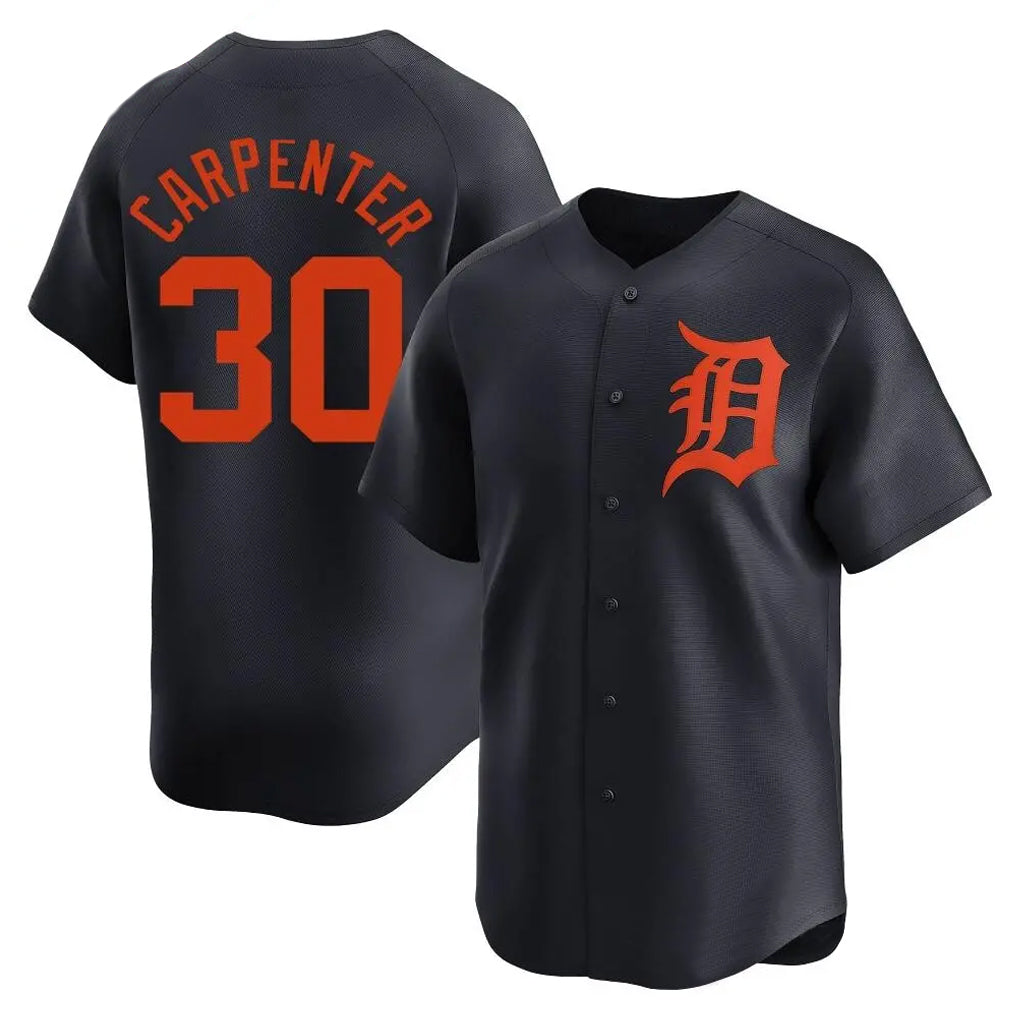 Detroit Tigers #30 Kerry Carpenter Player Navy FEDASGOGE Home Limited Stitched Jerseys