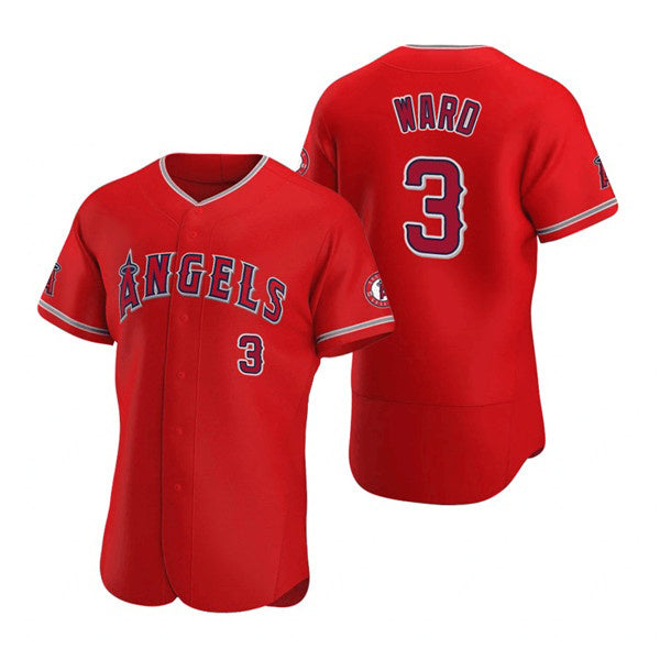 Los Angeles Angels #3 Waylor Ward FEDASGOGE Red Flex Base Stitched Jersey