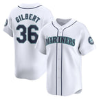 Seattle Mariners #36 Logan Gilbert White FEDASGOGE Home Limited Player Jersey