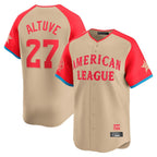 Houston Astros #27 Jose Altuve Player Cream FEDASGOGE American League All-Star Game Limited Stitched Jerseys