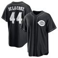 Cincinnati Reds #44 Elly De La Cruz Black FEDASGOGE Lights Out Limited Stitched Jersey